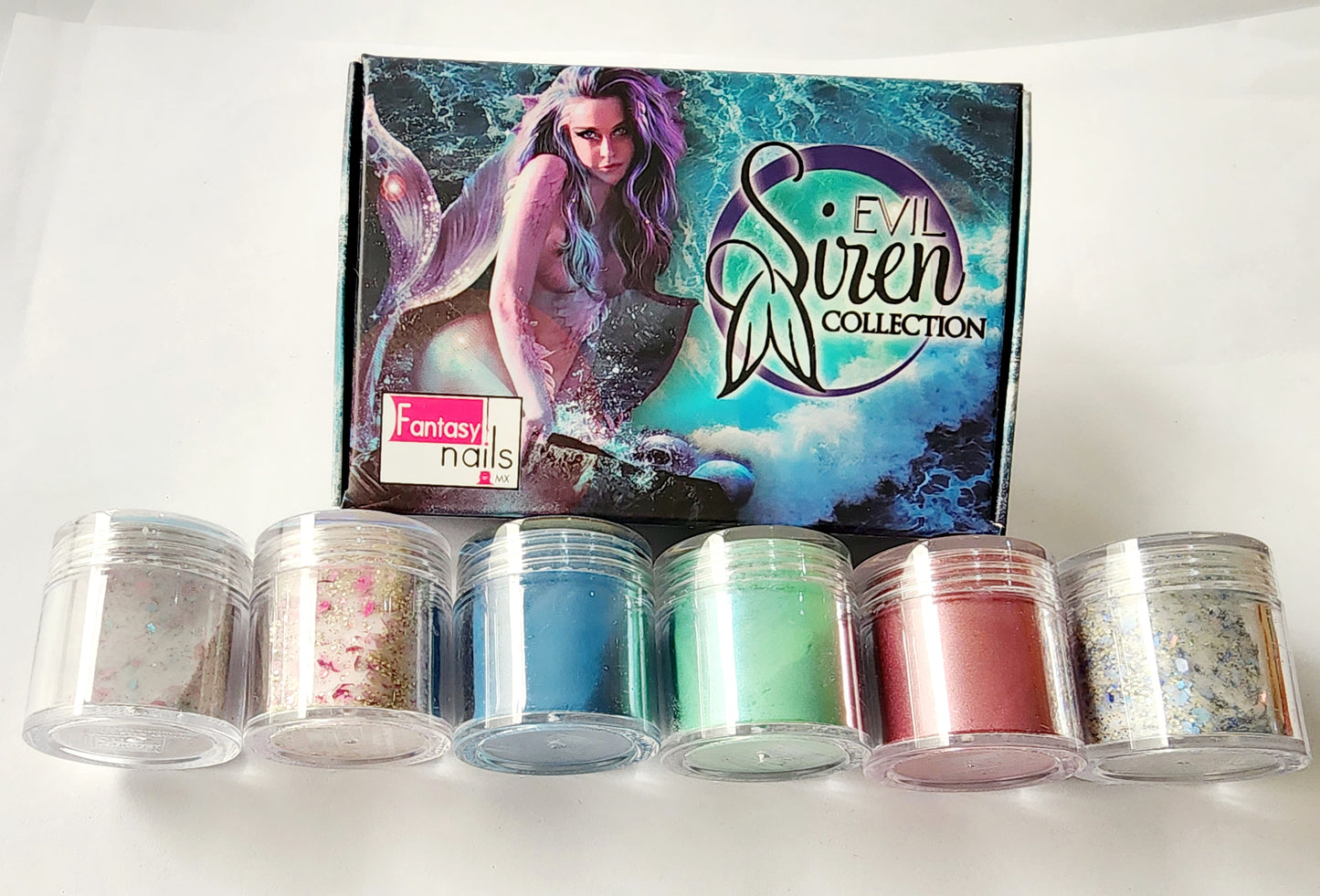 Coleccion Evil siren Fantasy Nails 6 pz.