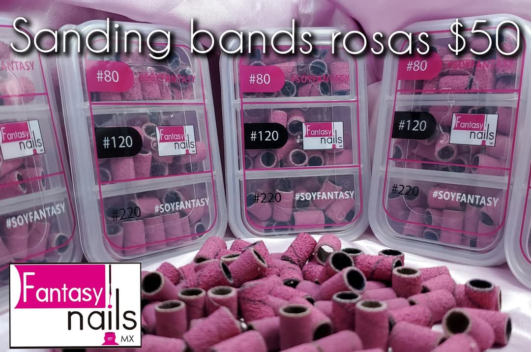Sanding Bands Rosa Fantasy Nails