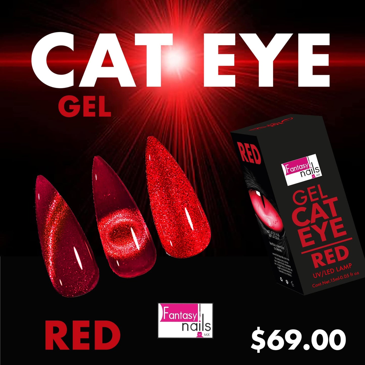 Cat Eye Red Fantasy