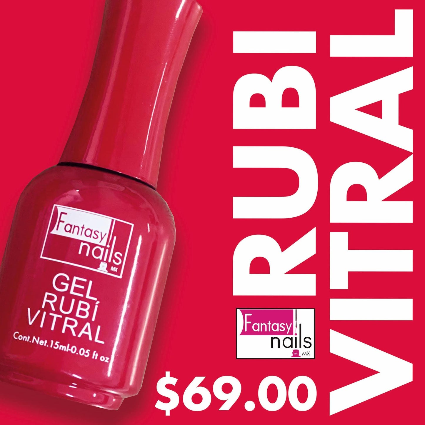 Gel Ruby vitral Fantasy Nails