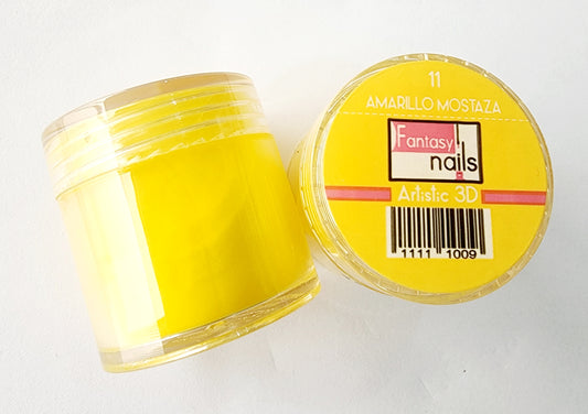 Acricolor amarillo mostaza #11 Fantasy Nails