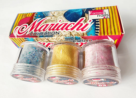 Coleccion Acrílicos Mariachi 3 pz Fantasy Nails