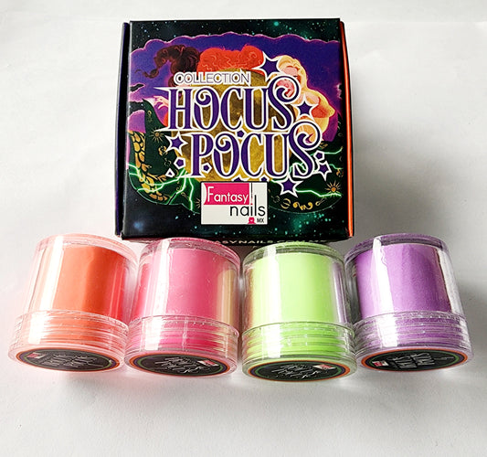 Coleccion Acrílicos Hocis Pocus 4 pz. Fantasy Nails