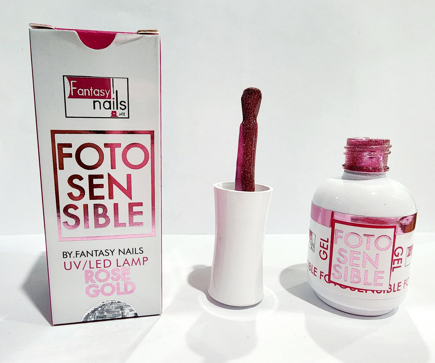 Gel Foto sensible Rosa Gold 15 ml. Fantasy Nails