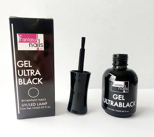 Gel Ultra Black 15 ml. Fantasy Nails