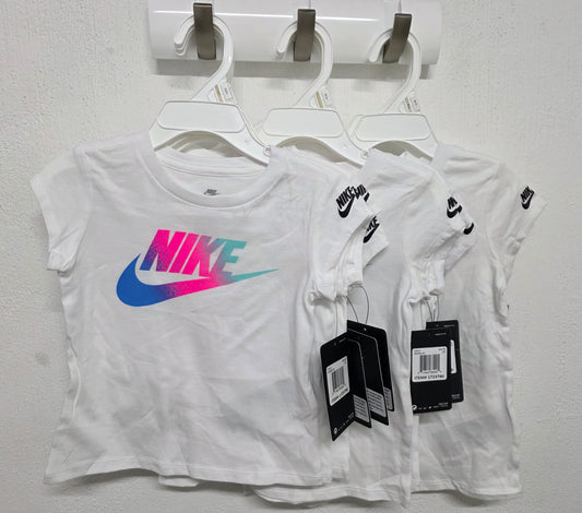 Playera  blanca niña talla 4