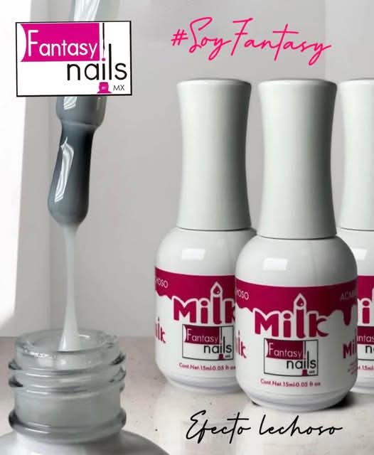 Gel Milk Fantasy Nails