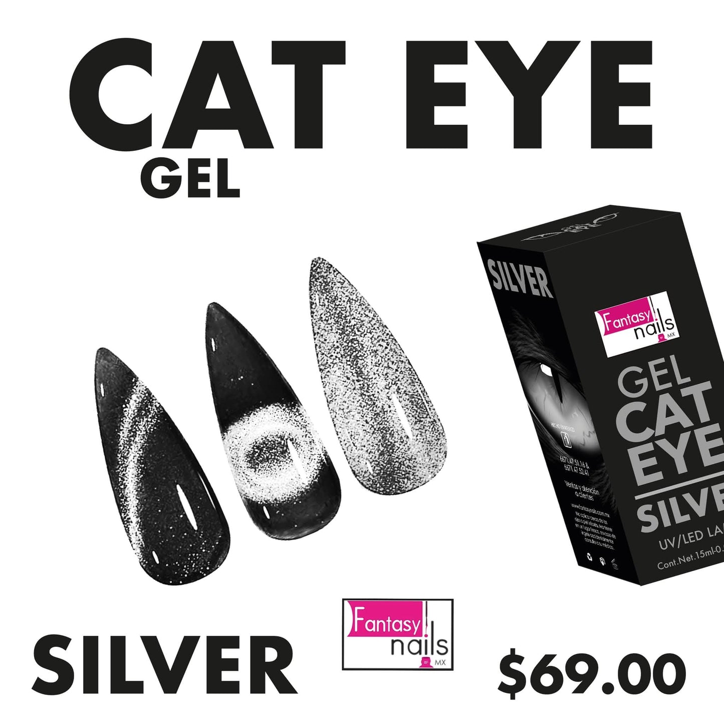 Gel Cat Eye Fantasy Nails