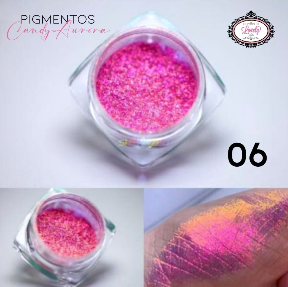 Pigmento Candy Aurora Lovely nails