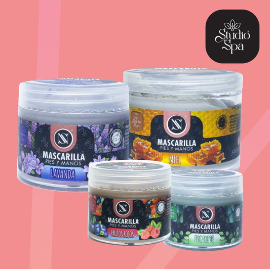 Studio spa mascarilla para pies y manos frutos rojos