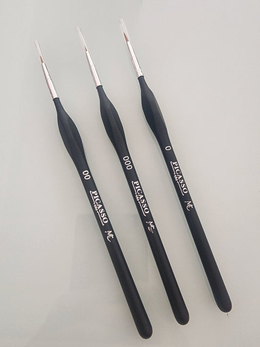 Paquete de pinceles Kolinsky para diseño Picasso 3 pz.