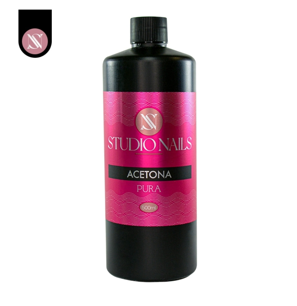 Acetona pura Studio Nails 500 ml.