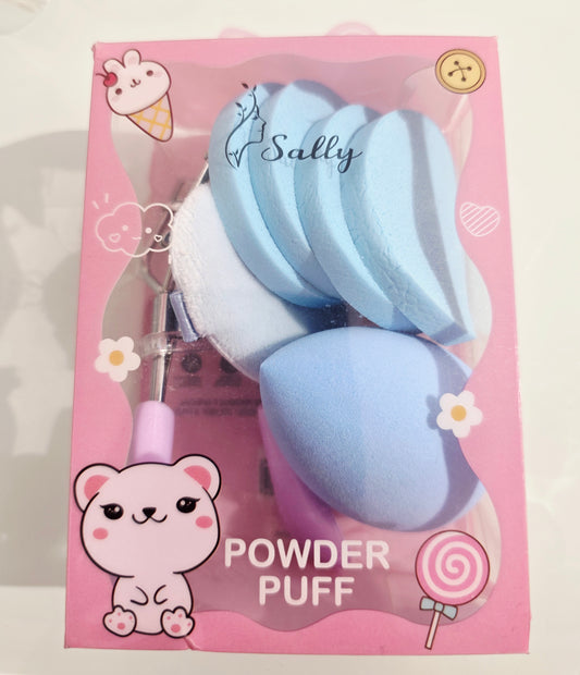 Power Puff rizador y esponjas para maquillaje