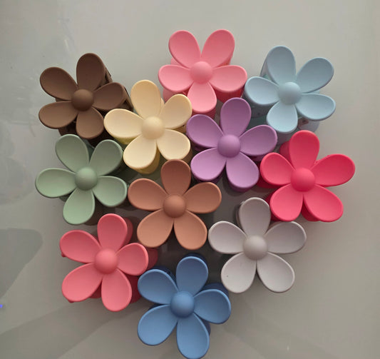 Pinza para cabello flor varios colores