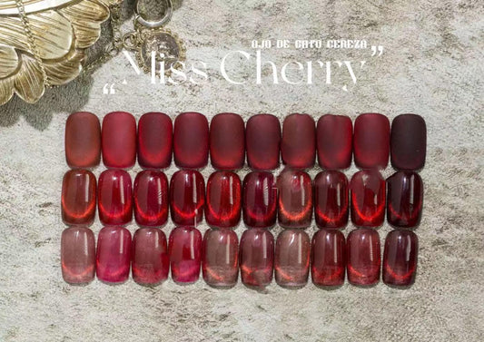 Colección Ojo de gato Cherry 6 pz Miss Cherry -B