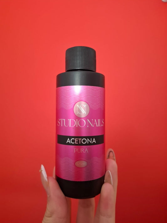 Acetona pura studio nails 125 ml.