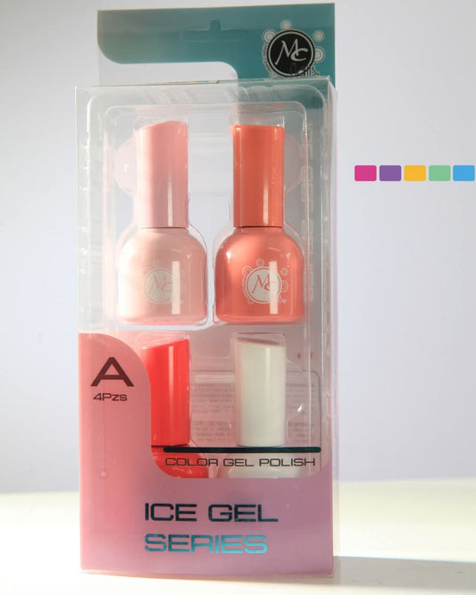 Colorful Gel pilish Ice gel series A 4 pz